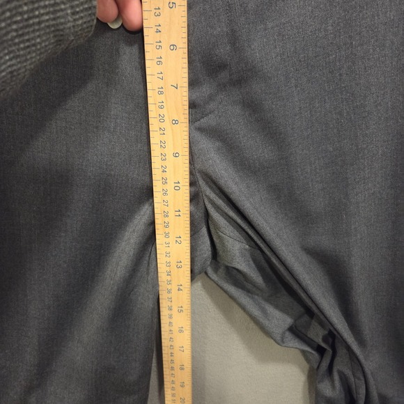 Alan Flusser Pants Mens 36x30 Gray Golf Chino Dress Pants Casual Office Classic - Picture 5 of 7